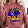 My Brother Is A Graduate Shirt Matching Family Graduation Comfort Colors Sweatshirt Crimson