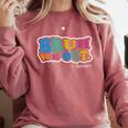 Bruh We Out Seniors End Of School Student Graduation Class Comfort Colors Sweatshirt Crimson