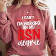 BSN Nurse Graduation Essentials BSN Nursing School Student Comfort Colors Sweatshirt Crimson