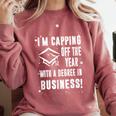 Business Graduate Shirt Graduation Tshirt Comfort Colors Sweatshirt Crimson