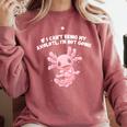If I Cant Bring My Axolotl Im Not Going Salamander Introvert Comfort Colors Sweatshirt Crimson