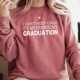 I Can't Keep Calm It's My Grandson's Graduation T-Shirt Comfort Colors Sweatshirt Crimson
