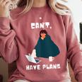 Can't Have Plans Introvert Staying Home Comfort Colors Sweatshirt Crimson Can't Have Plans Introvert Staying Home Comfort Colors Sweatshirt Crimson