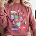 Can’t Talk Right Now Doing Paramedic Nurse Graduation Comfort Colors Sweatshirt Crimson