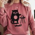 Cat What Humor Introvert Anti-Social Comfort Colors Sweatshirt Crimson Cat What Humor Introvert Anti-Social Comfort Colors Sweatshirt Crimson