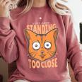 Cat Lover Antisocial Too Close Introvert People Hater Comfort Colors Sweatshirt Crimson Cat Lover Antisocial Too Close Introvert People Hater Comfort Colors Sweatshirt Crimson