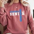 Cheerleading Senior Night Cheer Senior 2025 Graduation 23 Comfort Colors Sweatshirt Crimson
