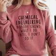 Chemical Engineer Chemical Engineering Graduation Comfort Colors Sweatshirt Crimson