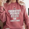 Chemistry Degree Graduation Quote Comfort Colors Sweatshirt Crimson