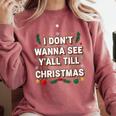 Christmas Sarcastic Introvert Holiday Shirt Comfort Colors Sweatshirt Crimson