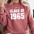 Class Of 1965 High School College Graduation Reunion Comfort Colors Sweatshirt Crimson