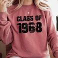 Class Of 1968 High School College Graduation Reunion Comfort Colors Sweatshirt Crimson