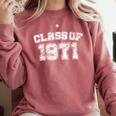 Class Of 1971 71 School Tee Shirt Graduation Class Party Comfort Colors Sweatshirt Crimson