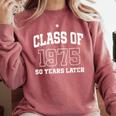 Class Of 1975 Reunion 50 Years Alumni Graduation High School Comfort Colors Sweatshirt Crimson
