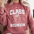 Class Of 1976 Reunion 50 Years Alumni Graduation High School Comfort Colors Sweatshirt Crimson