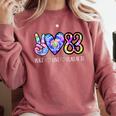 Class Of 1983 Shirt Graduation Tie Dye Senior '83 Reunion Comfort Colors Sweatshirt Crimson
