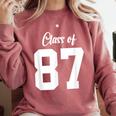 Class Of 1987 Matching Graduation High School Reunion Comfort Colors Sweatshirt Crimson