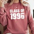 Class Of 1996 High School College Graduation Reunion Comfort Colors Sweatshirt Crimson