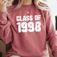 Class Of 1998 High School College Graduation Reunion Comfort Colors Sweatshirt Crimson