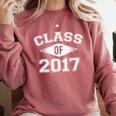 Class Of 2017 Graduation Shirt Senior For Graduates Comfort Colors Sweatshirt Crimson