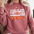 Class Of 2018 Alm18hty Senior 2018 Graduation T-Shirt Comfort Colors Sweatshirt Crimson