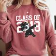Class Of 2018 Graduation Dabbing Panda Bear Comfort Colors Sweatshirt Crimson