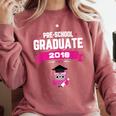 Class Of 2018 Preschool Graduation Girls Pre K Comfort Colors Sweatshirt Crimson