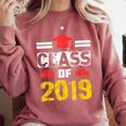 Class Of 2019 Graduation Senior High School College Comfort Colors Sweatshirt Crimson