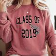 Class Of 2019-High School College University GRADUATION Comfort Colors Sweatshirt Crimson