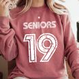 Class Of 2019 High School Graduation 19 Seniors Comfort Colors Sweatshirt Crimson