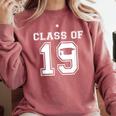 Class Of 2019 School Graduation Graphic Comfort Colors Sweatshirt Crimson