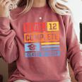 Class Of 2019 Senior High School Graduation Level 12th Grade Comfort Colors Sweatshirt Crimson