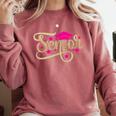 Class Of 2020 Girl Graduation SENIOR Class Of 2020 Comfort Colors Sweatshirt Crimson