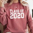 Class Of 2020 Graduation Senior High School College Comfort Colors Sweatshirt Crimson