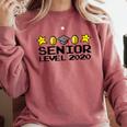 Class Of 2020 Senior Retro Video Game Graduation Gamer Comfort Colors Sweatshirt Crimson