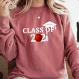 Class Of 2021 Graduation For Him Her Bowling Comfort Colors Sweatshirt Crimson
