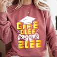 Class Of 2022 Graduation Gamer Video Console Graduate Class Comfort Colors Sweatshirt Crimson
