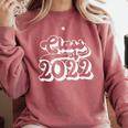 Class Of 2022 High School Senior College Senior Graduation Comfort Colors Sweatshirt Crimson