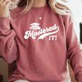 Class Of 2022 Mastered It College Masters Degree Graduation Comfort Colors Sweatshirt Crimson