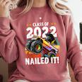 Class Of 2022 Monster Truck Graduation Cap Retro Sunset Boy Comfort Colors Sweatshirt Crimson