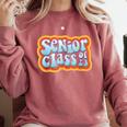 Class Of 2023 Graduating Senior Graduation Comfort Colors Sweatshirt Crimson
