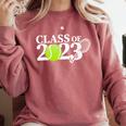 Class Of 2023 Graduation Senior Tennis Player Comfort Colors Sweatshirt Crimson