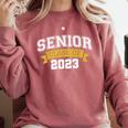 Class Of 2023 Senior 2023 Graduation Senior Boys Girls Comfort Colors Sweatshirt Crimson