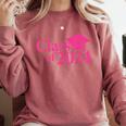 Class Of 2024 Pink For Girls And Women Graduation Comfort Colors Sweatshirt Crimson