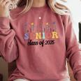 Class Of 2025 Senior 25 High School Graduation Comfort Colors Sweatshirt Crimson