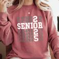 Class Of 2025 Senior 2025 Back To School 2025 Graduation 25 Comfort Colors Sweatshirt Crimson