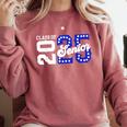 Class Of 2025 Senior 2025 Back To School Graduation Party Comfort Colors Sweatshirt Crimson