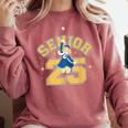 Class Of 2025 Senior 2025 Graduation Senior Boys Girls Comfort Colors Sweatshirt Crimson