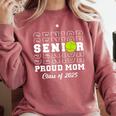 Class Of 2025 Tennis Mom Senior Graduation Graduate Comfort Colors Sweatshirt Crimson