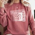 Class Of 2025 Volleyball Senior Class 25 Graduation Comfort Colors Sweatshirt Crimson